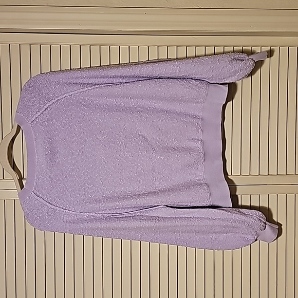 Free People Found My Friend Lavender Boucle Knit Oversized Sweater Size Small - Picture 4 of 6
